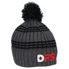 View Image 1 of 1 of Multi-Stripe Rib Knit Beanie