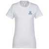 View Image 1 of 2 of American Apparel Fine Jersey T-Shirt - Ladies' - White - Embroidered
