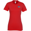 View Image 1 of 3 of American Apparel Fine Jersey T-Shirt - Ladies' - Colors - Embroidered