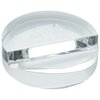View Image 1 of 4 of Crystal Paperweight Phone Stand - Round