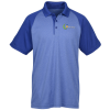 View Image 1 of 3 of Rival RacerMesh Raglan Heather Polo - Men's