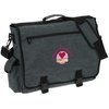 View Image 1 of 6 of 4imprint Heathered Business Attache - Embroidered - 24 hr