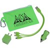 View Image 1 of 8 of Clearly 3-in-1 Travel Charging Pouch