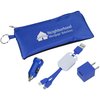 View Image 1 of 6 of Stretchy Pouch Tech Charging Kit