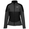 View Image 1 of 1 of Quilt Accent Soft Shell Jacket - Ladies' - 24 hr