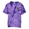 View Image 1 of 3 of Tie-Dye T-Shirt - Tonal Spider - Youth - Embroidered