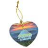 View Image 1 of 1 of Ceramic Ornament - Heart - Full Color