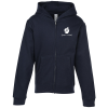 View Image 1 of 3 of Independent Trading Co. Midweight Full-Zip Hoodie - Youth - Screen