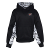 View Image 1 of 3 of Badger Colorblock Digital Camo Hoodie - Youth - Embroidered