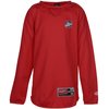 View Image 1 of 3 of Rawlings Flatback Mesh Fleece Pullover - Youth - Embroidered