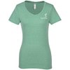 View Image 1 of 3 of Threadfast Tri-Blend V-Neck T-Shirt - Ladies' - Screen