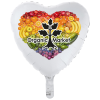 View Image 1 of 3 of Full Color Foil Balloon - 17" - Heart