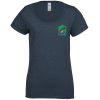 View Image 1 of 3 of Gildan Softstyle Scoop Neck T-Shirt - Ladies' - Colors - Embroidered