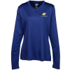 View Image 1 of 3 of Zone Performance Long Sleeve Tee - Ladies' - Embroidered