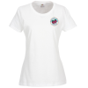 View Image 1 of 2 of Fruit of the Loom HD T-Shirt - Ladies' - White - Embroidered