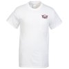 View Image 1 of 3 of Gildan 5.3 oz. Cotton T-Shirt with Pocket - Men's - Embroidered - White
