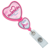View Image 1 of 4 of Double Up Badge Holder - Heart