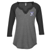 View Image 1 of 3 of Alternative Baseball 3/4 Sleeve T-Shirt - Ladies' - Embroidered