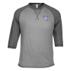 View Image 1 of 3 of Alternative Baseball 3/4 Sleeve T-Shirt - Men's - Embroidered
