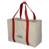 View Image 1 of 4 of Large 20 oz. Cotton Utility Tote - 15" x 20" - Embroidered