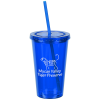 View Image 1 of 3 of Customized Acrylic Tumbler with Straw - 16 oz. - 24 hr