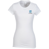 View Image 1 of 2 of Ultimate Fitted T-Shirt - Ladies' - White - Embroidered