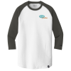 View Image 1 of 3 of New Era Heritage Blend 3/4 Sleeve Baseball Tee - Men's - Embroidered