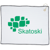 View Image 1 of 2 of Waffle Knit Golf Towel - 15" x 18" - 24 hr