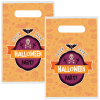View Image 1 of 1 of Recyclable Full Color Die Cut Handle Plastic Bag - 9" x 7-1/2" - 2 Side Imprint