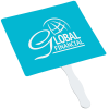 View Image 1 of 3 of Hand Fan with Plastic Handle - Square