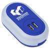 View Image 1 of 7 of Dual Port USB Light-Up Wall Charger - 24 hr