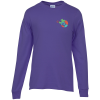 View Image 1 of 2 of Port 50/50 Blend Long Sleeve T-Shirt - Colors - Embroidered