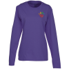 View Image 1 of 2 of Port Classic 5.4 oz. Long Sleeve T-Shirt - Ladies' - Colors - Embroidered