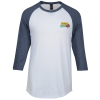 View Image 1 of 3 of Ultimate Raglan 3/4 Sleeve Tee - Men's - Embroidered