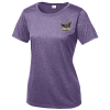 View Image 1 of 2 of Heather Challenger Tee - Ladies' - Embroidered