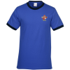 View Image 1 of 2 of Classic Ringer T-Shirt - Colors - Embroidered