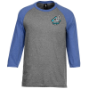 View Image 1 of 3 of Ideal 3/4 Sleeve Raglan T-Shirt - Men's - Embroidered