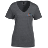 View Image 1 of 3 of Primease Tri-Blend V-Neck Tee - Ladies' - Embroidered