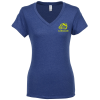 View Image 1 of 3 of Alternative Blended Jersey V-Neck Tee - Ladies' - Screen