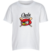 View Image 1 of 3 of Gildan 5.5 oz. DryBlend 50/50 T-Shirt - Youth - Full Color - White