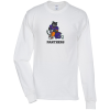 View Image 1 of 2 of Hanes Authentic LS T-Shirt - Full Color - White