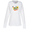 View Image 1 of 2 of Port Classic 5.4 oz. Long Sleeve T-Shirt - Ladies' - White - Full Color