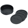 View Image 1 of 5 of Carbon Fiber Coaster Set