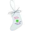 View Image 1 of 3 of Jade Crystal Ornament - Stocking - Full Color