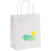 View Image 1 of 1 of Matte Shopping Bag - 10-3/4" x 8" - White - Full Color