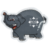 View Image 1 of 2 of Mini Hot/Cold Pack - Elephant