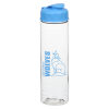 View Image 1 of 3 of Clear Impact Halcyon Water Bottle with Flip Lid - 24 oz.