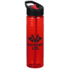 View Image 1 of 4 of Halcyon Water Bottle with Two-Tone Flip Straw - 24 oz.