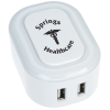 View Image 1 of 5 of Delray Light-Up USB Wall Charger - 24 hr