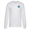 View Image 1 of 2 of Gildan Hammer LS T-Shirt - White - Embroidered